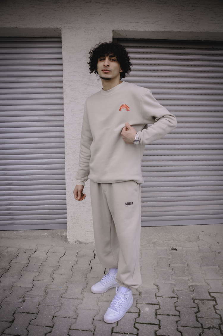 Kedi Kalbi Baskılı Sweatshirt